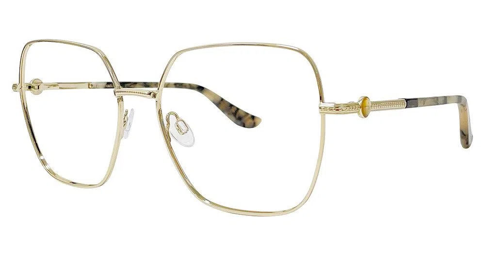 H Halston HH2009 Eyeglasses - Gold - view 3